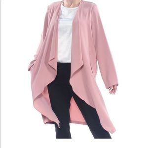 Nine West Pink Fly Away Duster Jacket 2xl